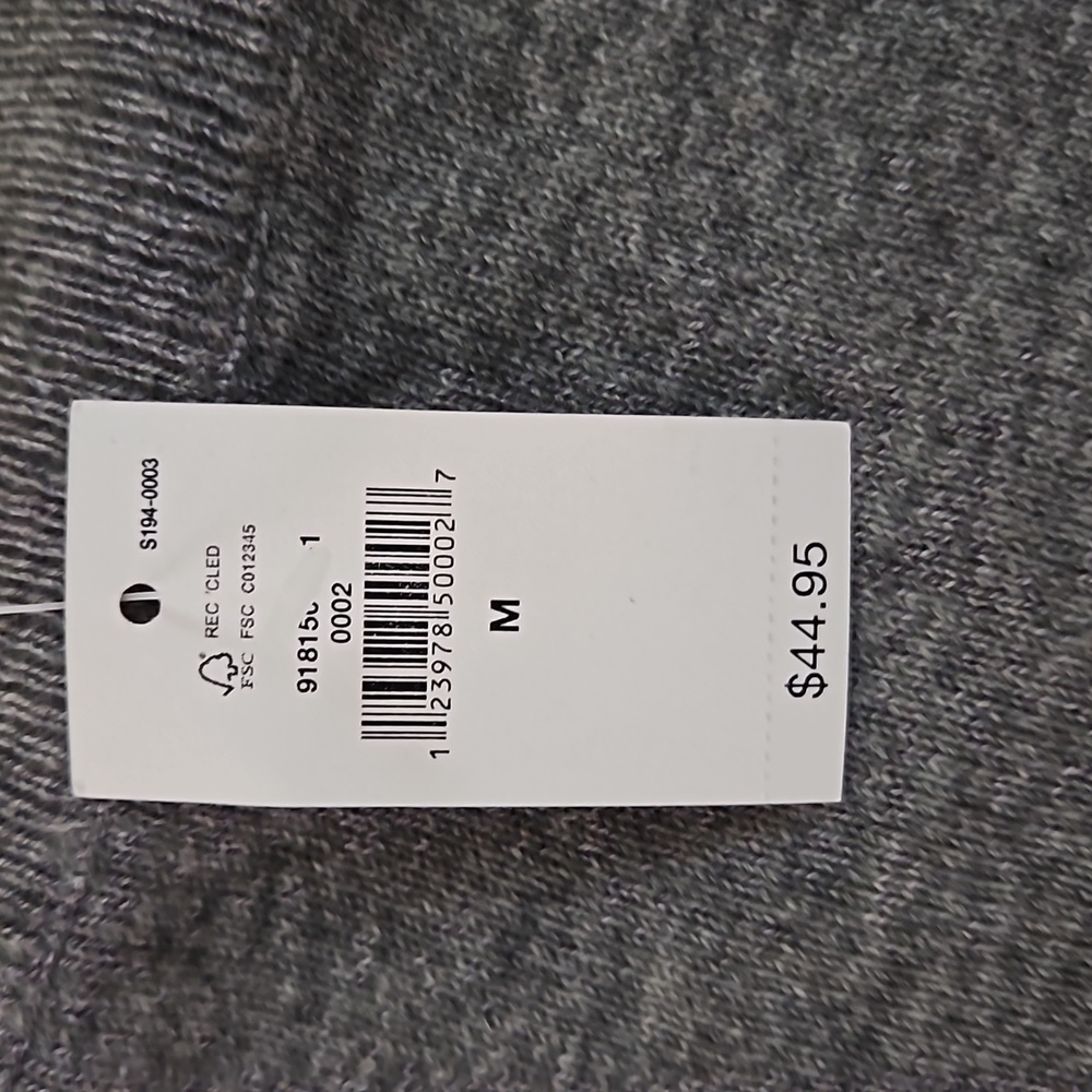 GAP gray and yellow striped light weight sweater. - Picture 4 of 4